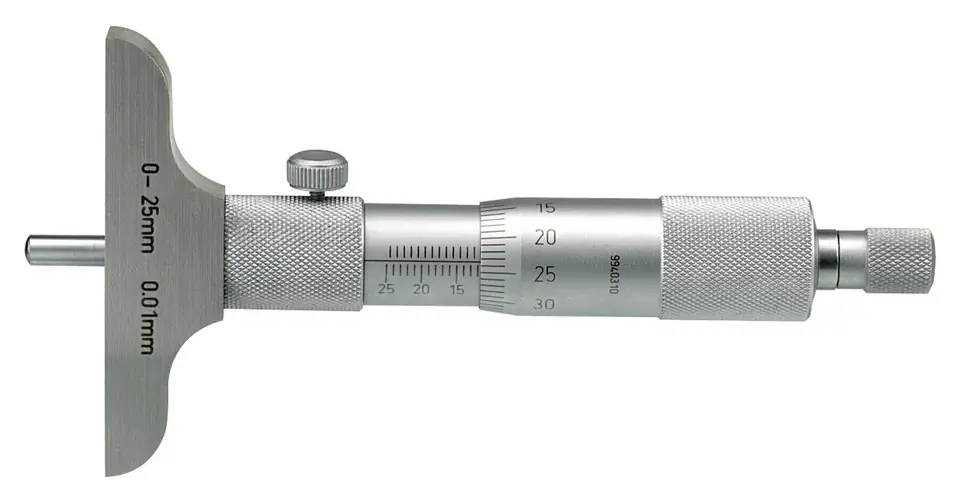 ⁨Micrometer depth gauge 0-100mm Limit⁩ at Wasserman.eu