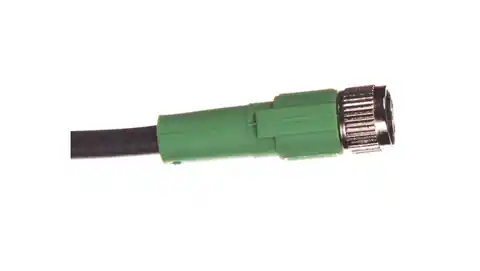 ⁨Cable for sensor 3P 5m free end of cable straight socket M8 SAC-3P- 5,0-PUR/M 8FS 1669628⁩ at Wasserman.eu
