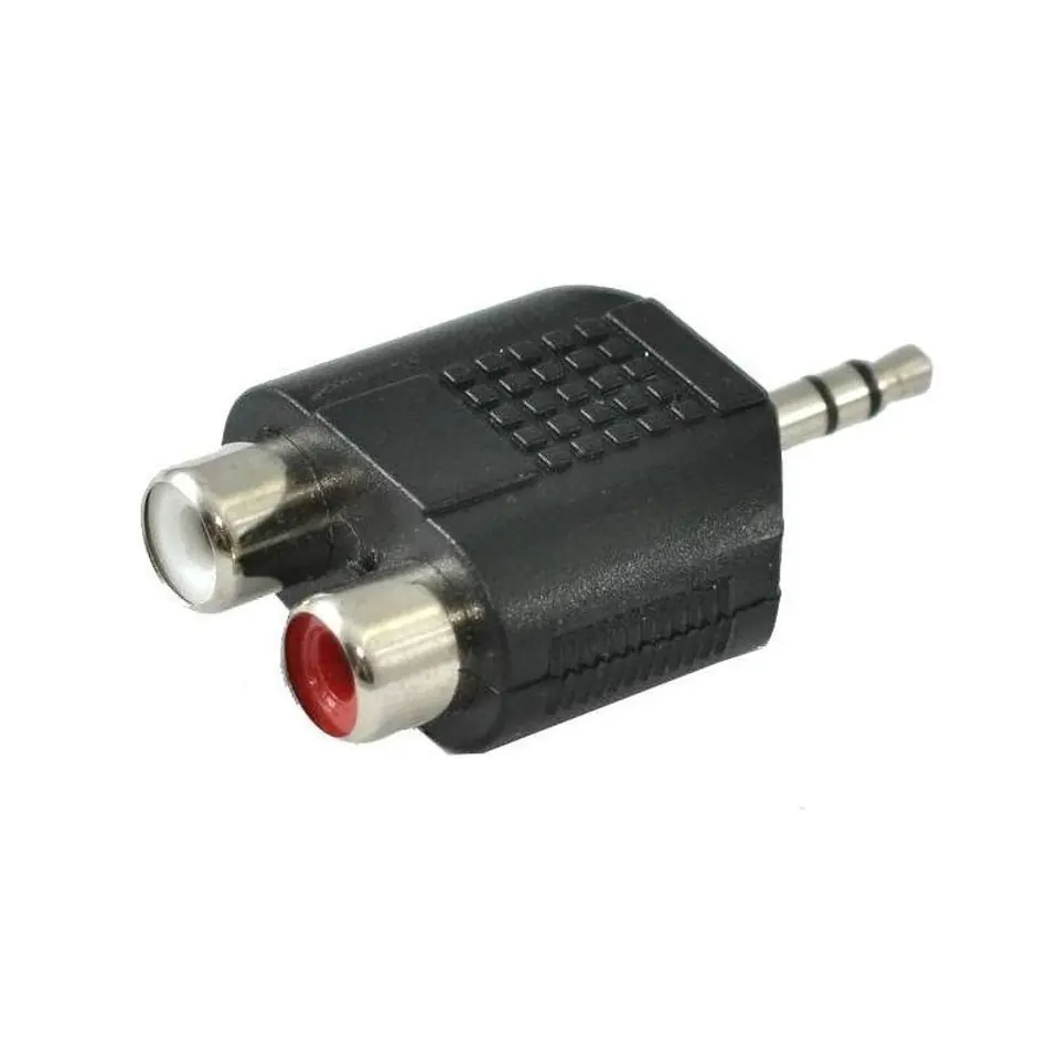 ⁨SSQ HA6 - Adapter 2 x żeński RCA - Jack stereo 3.5mm⁩ w sklepie Wasserman.eu