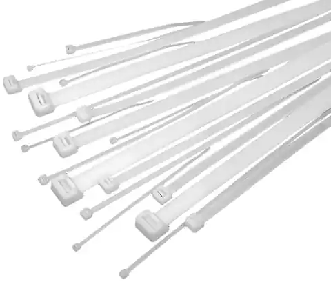 ⁨Kabelbinder, Tritikel (2,2 mm, 100 mm, weiß, 100 Stück)⁩ im Wasserman.eu