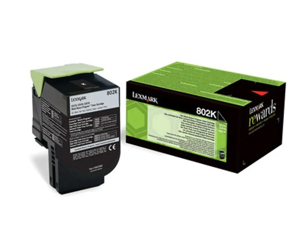 ⁨Lexmark 802K toner cartridge 1 pc(s) Original Black⁩ at Wasserman.eu