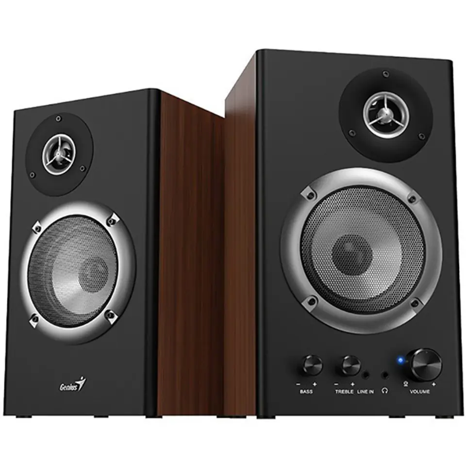 Genius głośniki SP-HF1200B, 2.0, 36W, brązowe, regulacja głośności, drewniane, 40Hz-20kHz w sklepie Wasserman.eu