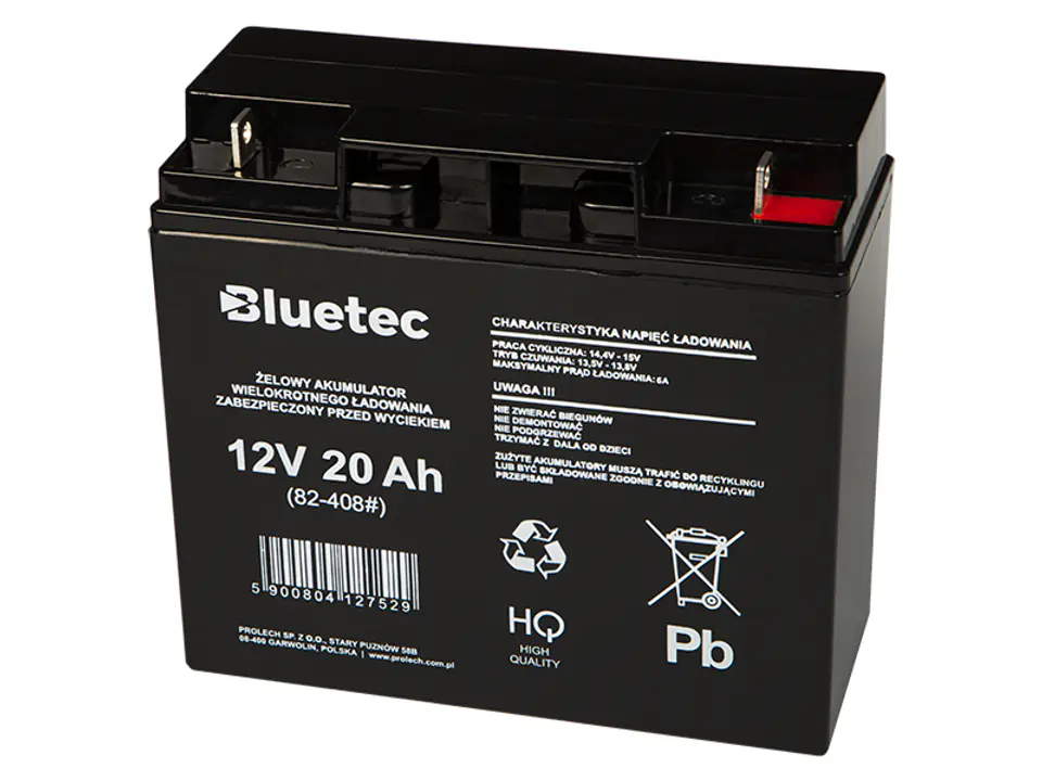 ⁨82-408# Akumulator żelowy 12v 20ah bluetec⁩ w sklepie Wasserman.eu