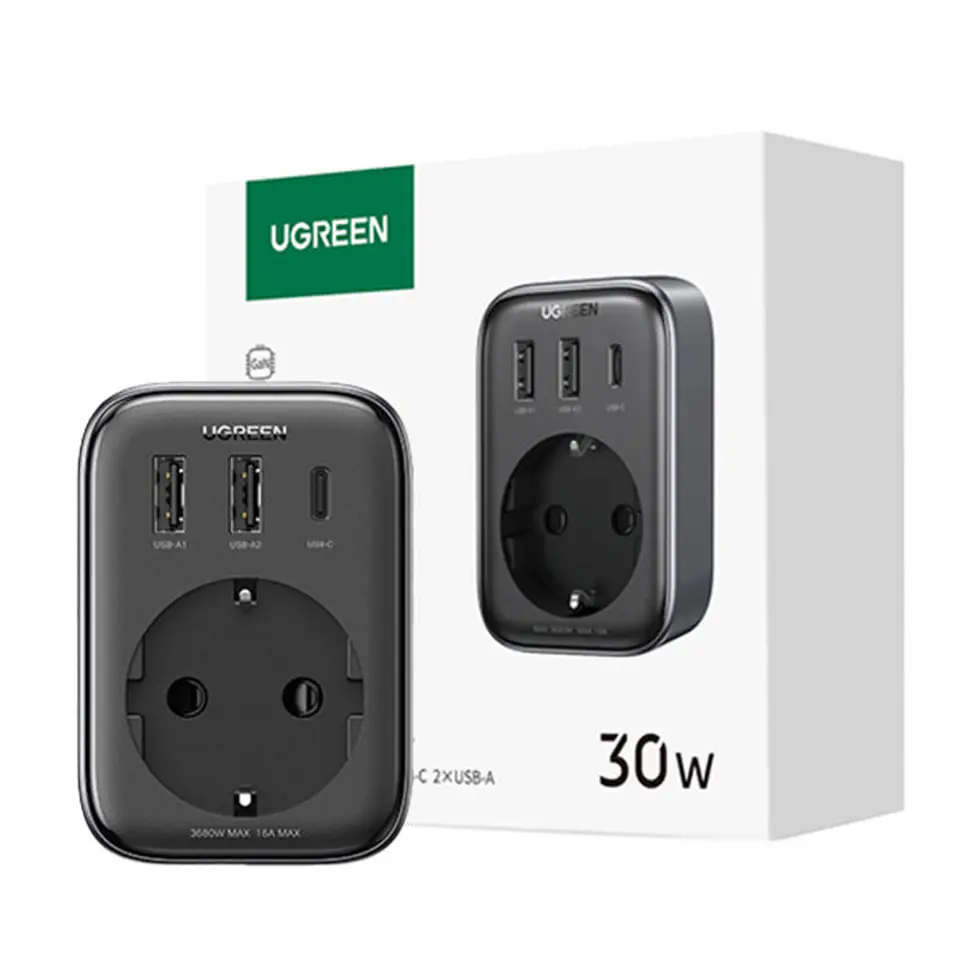 ⁨Przedłużacz EU UGREEN 90613, 30W⁩ w sklepie Wasserman.eu