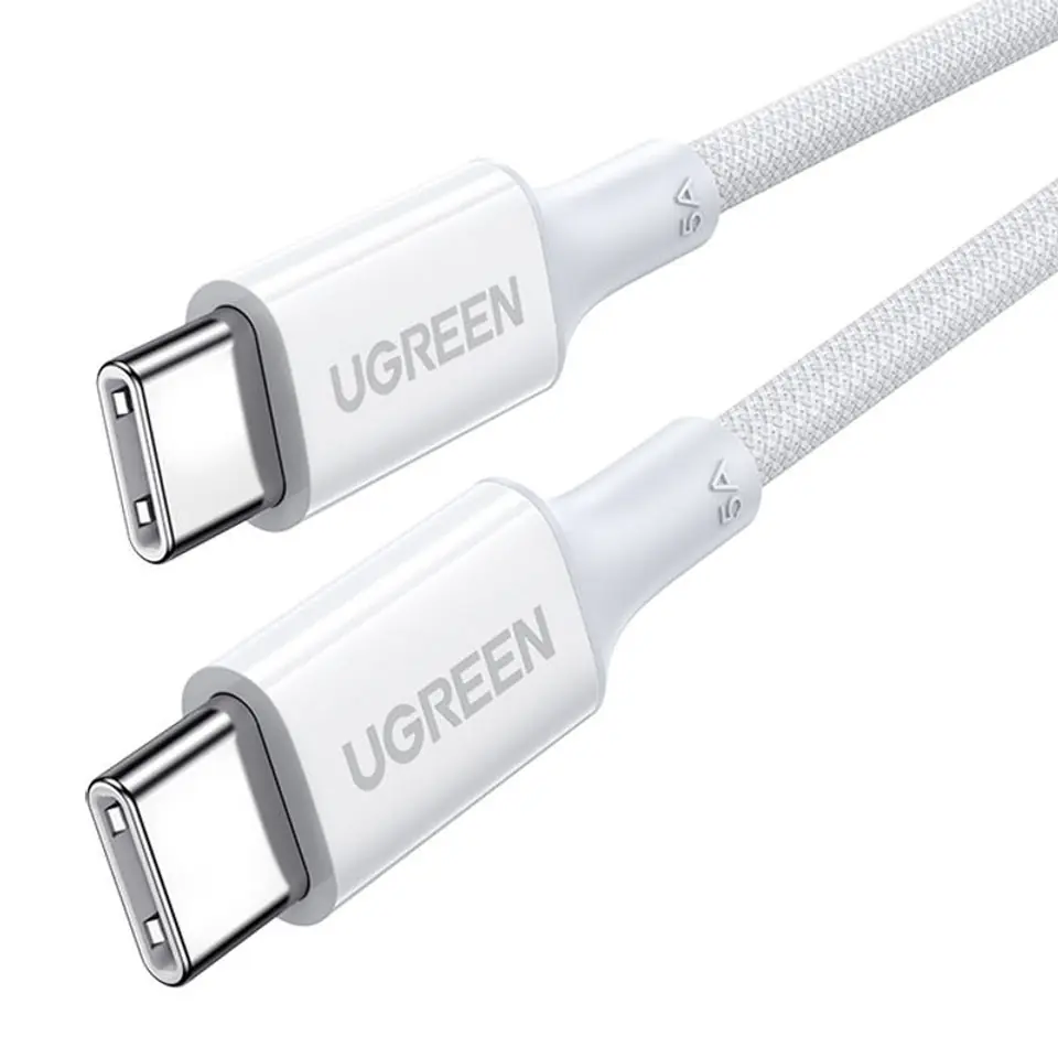 ⁨Kabel USB-C do USB-C UGREEN 15268, 1,5m (biały)⁩ w sklepie Wasserman.eu