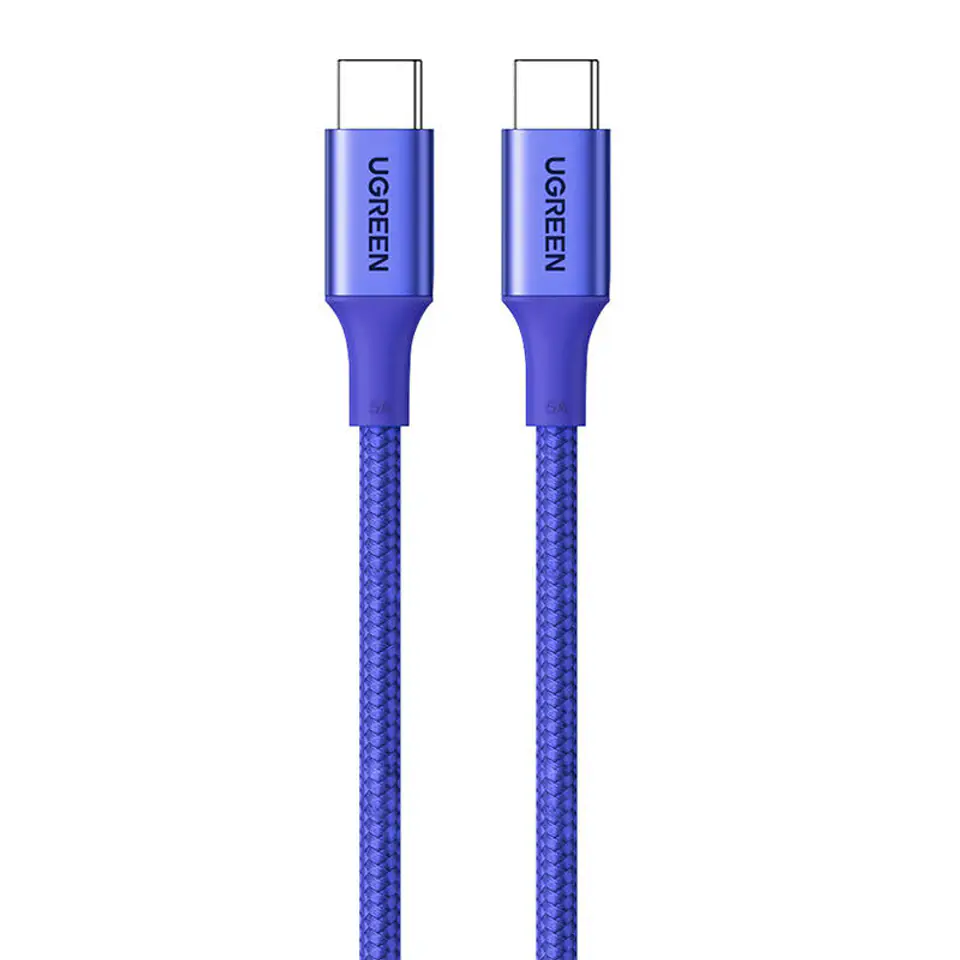 ⁨Kabel USB-C do USB-C UGREEN 15309 (niebieski)⁩ w sklepie Wasserman.eu