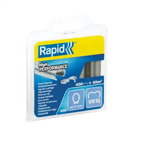 ⁨Rapid VR16 clamping staples for fence - pack of 400 pcs.⁩ at Wasserman.eu