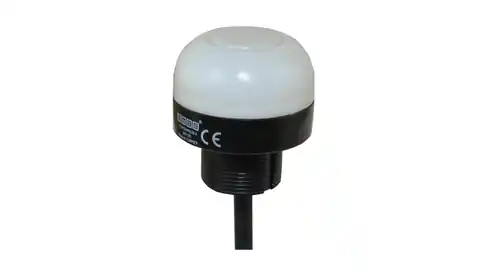 ⁨Wielofunkcyjna kolumna sygnalizacyjna LED, 30mm, PLC PNP, 24V DC, Przewód 1M, kształt kopułka, T0-IF3P024MS30-1⁩ w sklepie Wasserman.eu