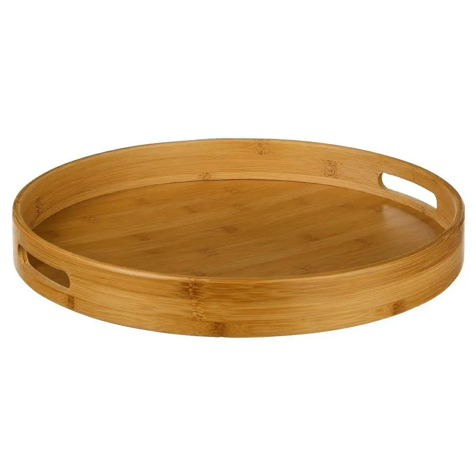 Okrągła tacka bambusowa 40 cm w sklepie Wasserman.eu