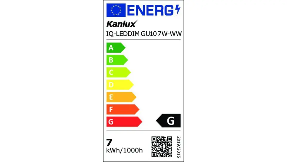 ⁨Żarówka LED GU10 IQ-LEDDIM 7W-WW 570lm 2700K barwa ciepła ściemnialna 35246⁩ w sklepie Wasserman.eu