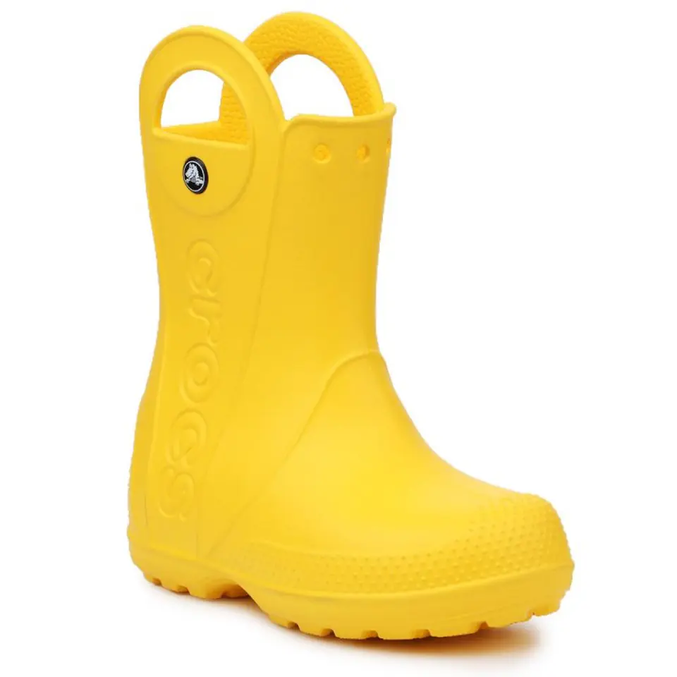 ⁨Buty Crocs Handle It Rain Boot Jr 12803-730 (kolor Żółty, rozmiar EU 29/30)⁩ w sklepie Wasserman.eu