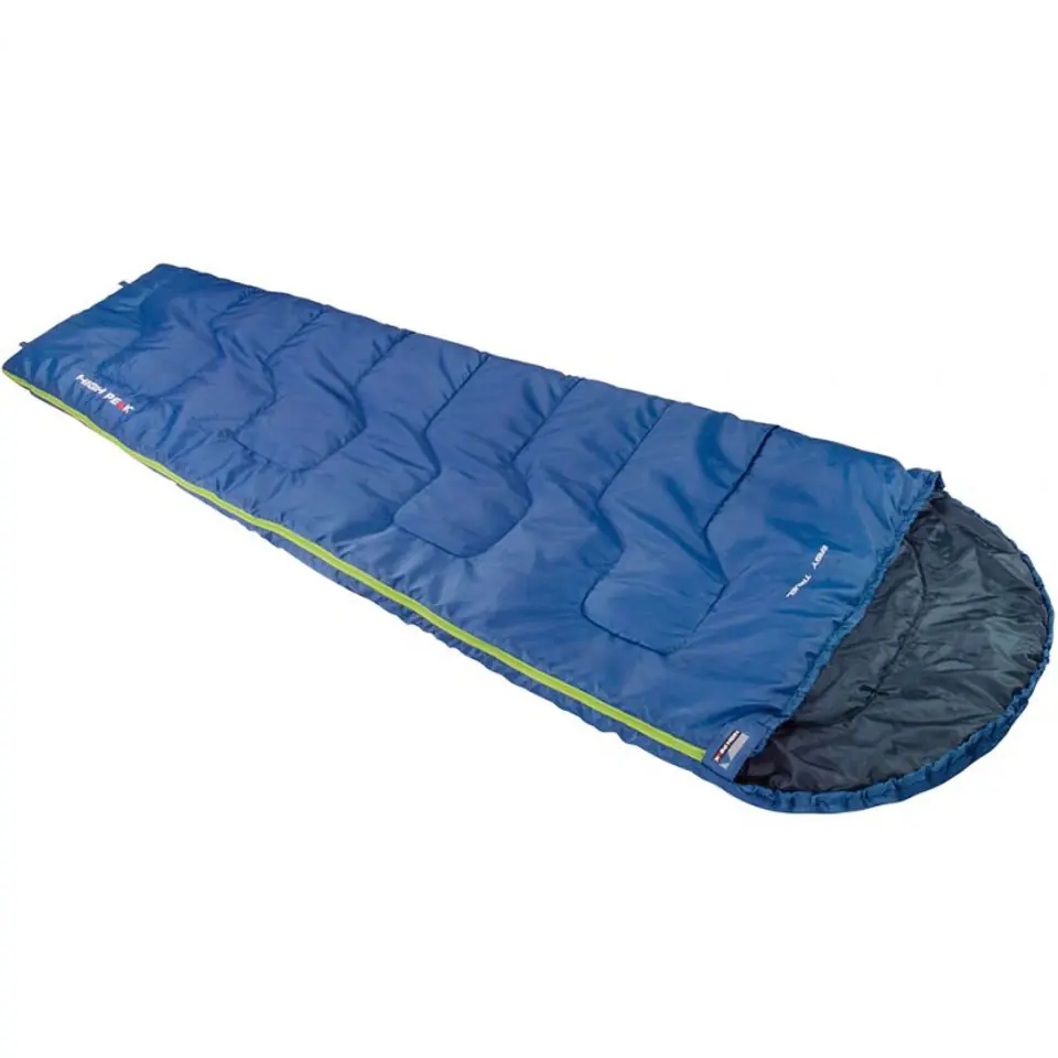⁨High Peak Easy Travel Semi-rectangular sleeping bag Polyester Blue⁩ at Wasserman.eu