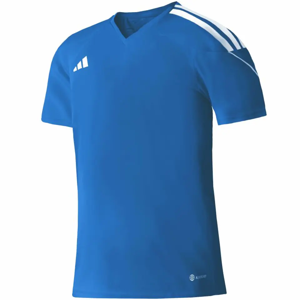 ⁨Koszulka adidas Tiro 23 League Jersey Jr (kolor Niebieski, rozmiar 116cm)⁩ w sklepie Wasserman.eu