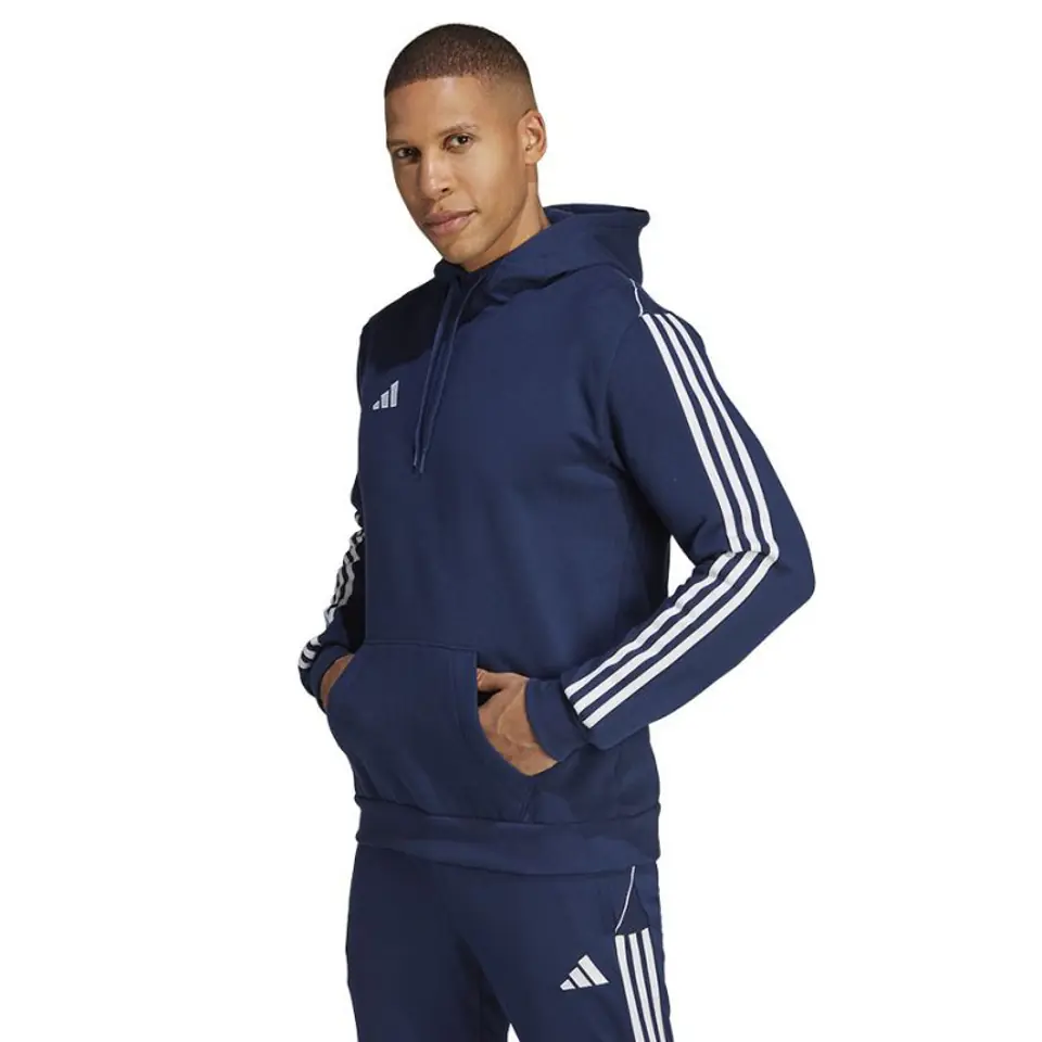 ⁨Bluza adidas TIRO 23 Sweat Hoodie M (kolor Granatowy, rozmiar L)⁩ w sklepie Wasserman.eu