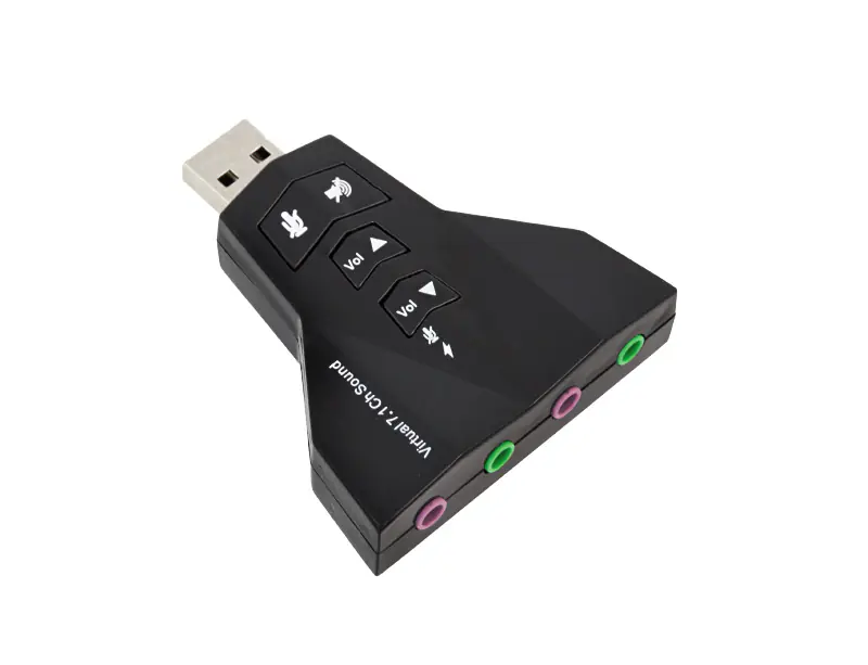 ⁨AK103D Karta dźwiękowa muzyczna USB 7.1⁩ w sklepie Wasserman.eu