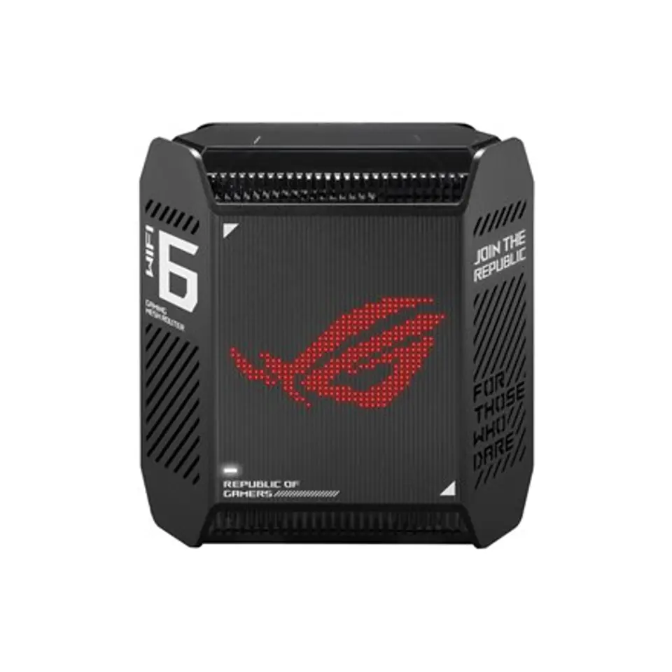 ⁨Asus | Router do gier z technologią Wifi 6 802.11ax Tri-Band Gigabit Mesh | GT6 ROG Rapture (1 szt.) | 802.11ax | 574+4804+4804⁩ w sklepie Wasserman.eu