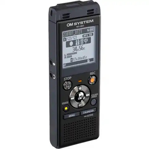 ⁨Cyfrowy dyktafon Olympus WS-883 Czarny, odtwarzanie plików MP3⁩ w sklepie Wasserman.eu