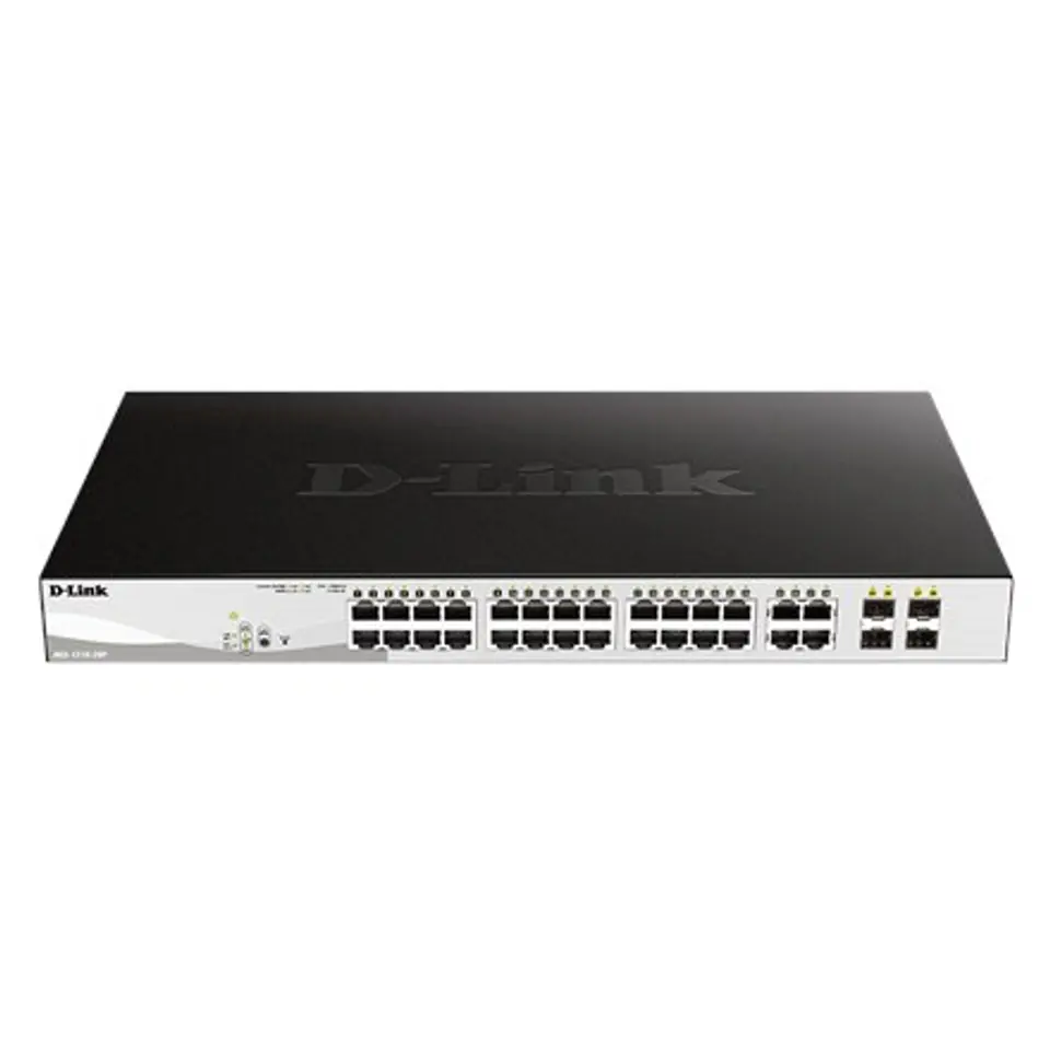 ⁨D-Link 28-portowy Gigabit Smart Managed PoE Switch DGS-1210-28P Managed L2+, Desktop⁩ w sklepie Wasserman.eu