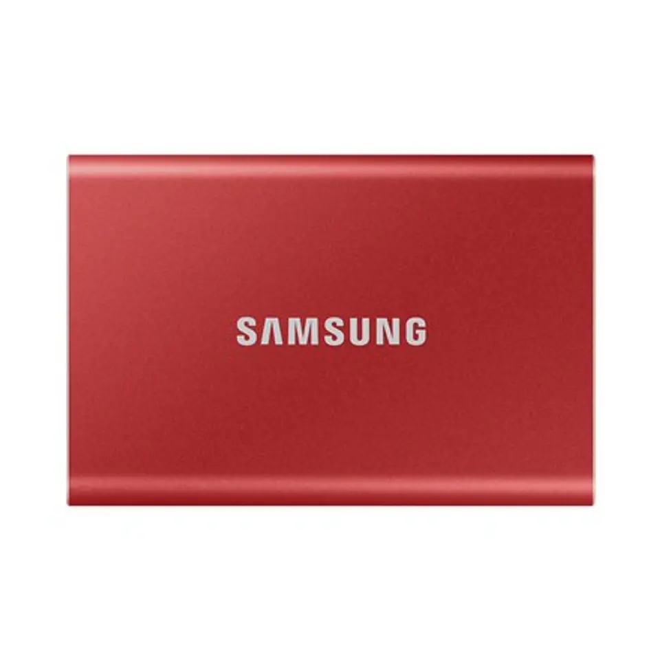 Przenośny dysk SSD Samsung T7 2000 GB, USB 3.2, czerwony w sklepie Wasserman.eu