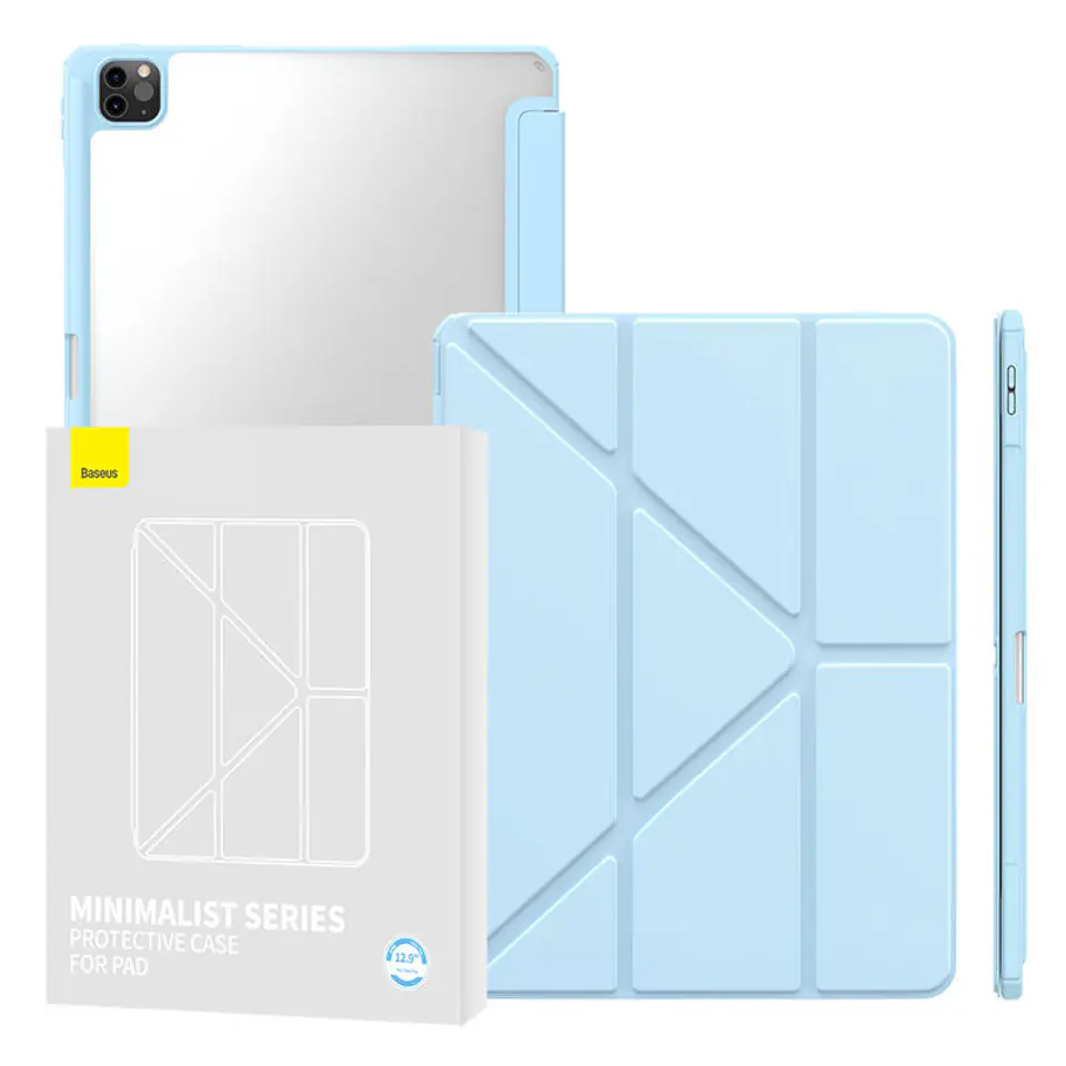 ⁨Etui ochronne Baseus Minimalist do iPad Pro 12,9" 2020/2021/2022 (jasno niebieski)⁩ w sklepie Wasserman.eu