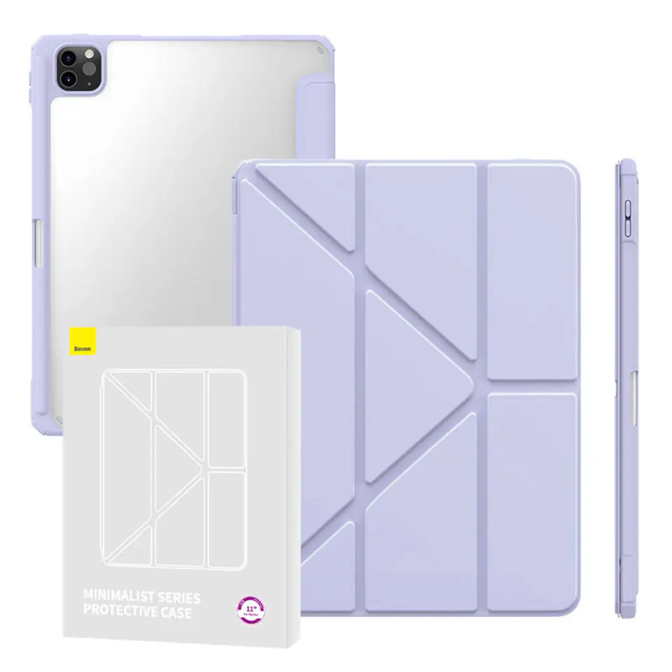 ⁨Etui ochronne Baseus Minimalist do iPad Pro (2018/2020/2021/2022) 11-inch (fioletowe)⁩ w sklepie Wasserman.eu