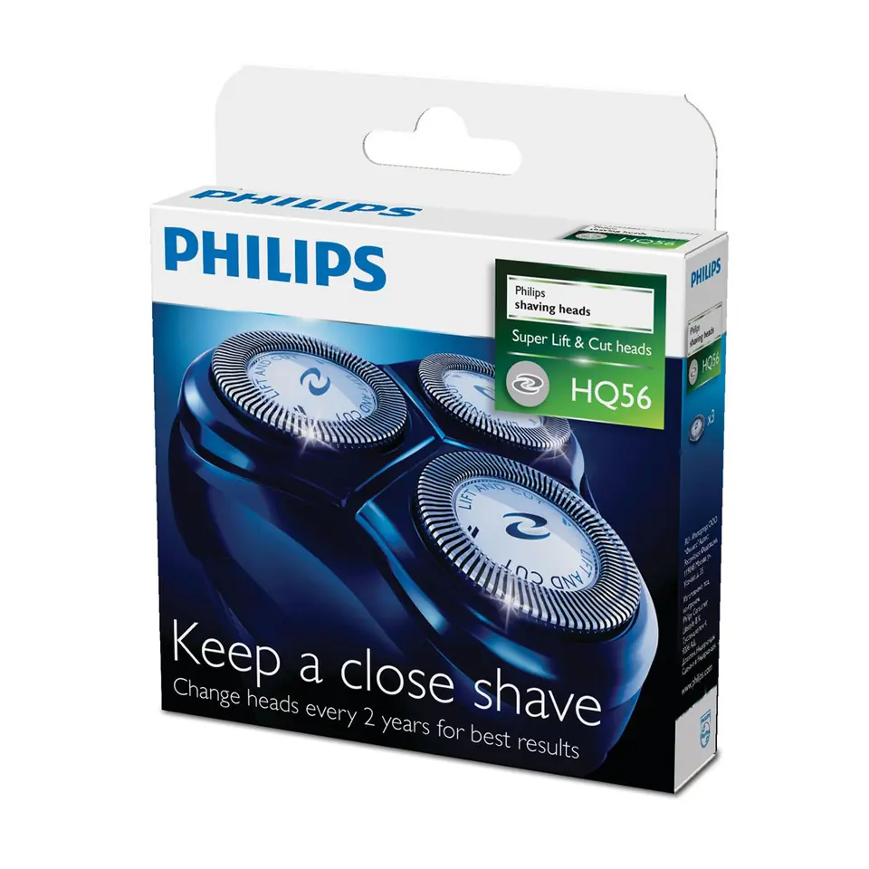 ⁨Philips HQ900 Series Shaving Heads HQ56/50 Recyclable CloseCut replacement shaver heads⁩ at Wasserman.eu