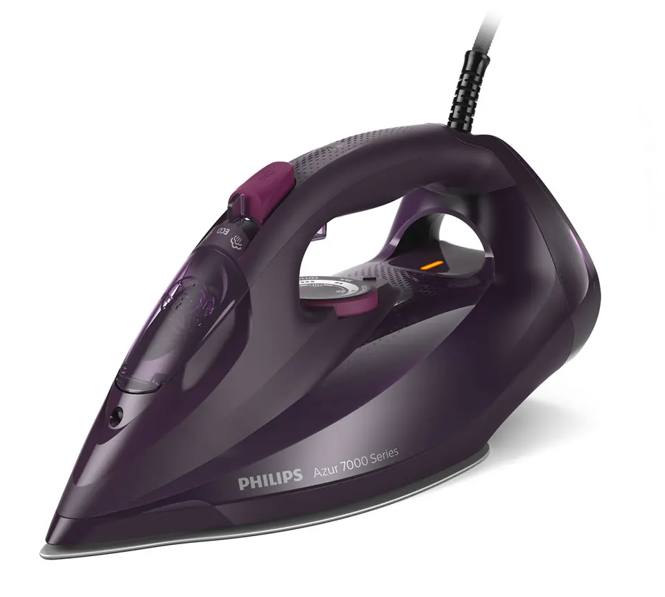 ⁨Philips 7000 series DST7061/30 iron Steam iron SteamGlide Elite soleplate 3000 W Purple⁩ at Wasserman.eu