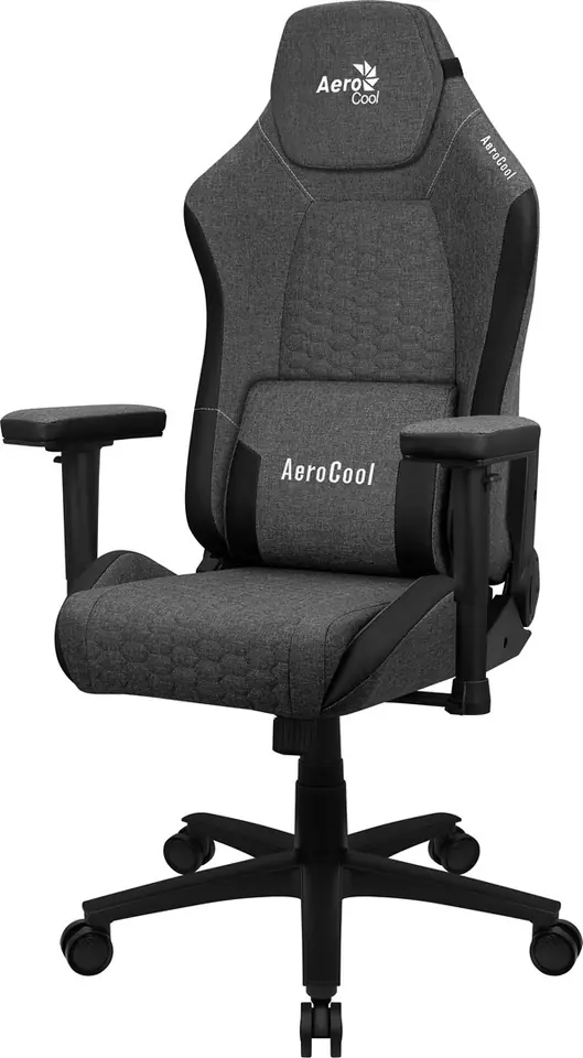 ⁨FOTEL AEROCOOL CROWN AeroWeave ASH BLACK⁩ w sklepie Wasserman.eu