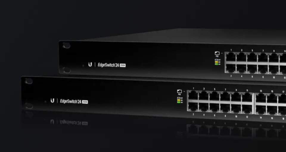 ⁨Ubiquiti ES-48-500W network switch Managed L2/L3 Gigabit Ethernet (10/100/1000) Power over Ethernet (PoE) 1U Black⁩ at Wasserman.eu