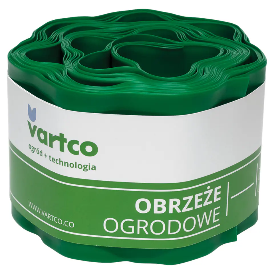 ⁨Obrzeże ogrodowe faliste 15cm x9m Vartco zielone⁩ w sklepie Wasserman.eu