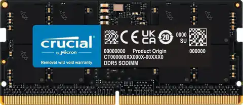 ⁨Pamięć CRUCIAL (SODIMM\DDR5\16 GB\5600MHz\46 CL\Single)⁩ w sklepie Wasserman.eu