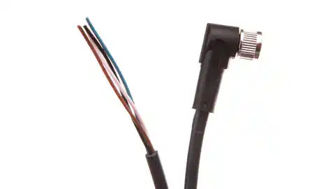 ⁨Connection cable 5m with angled socket 4P FIELDBUS M8 S/A AB-C4- 5,0PUR-M8FA 22260312⁩ at Wasserman.eu