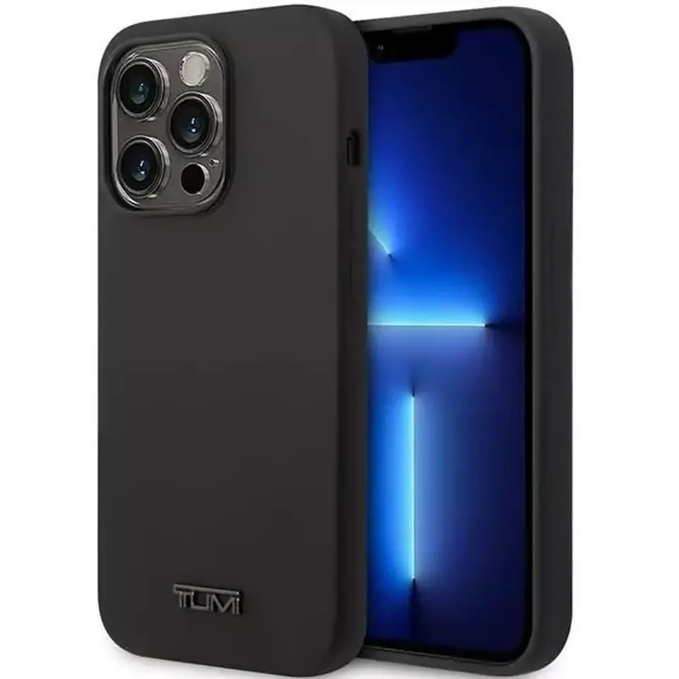 ⁨Etui na telefon Tumi Liquid Siliconehardcase do iPhone 14 Pro Max czarny/black⁩ w sklepie Wasserman.eu
