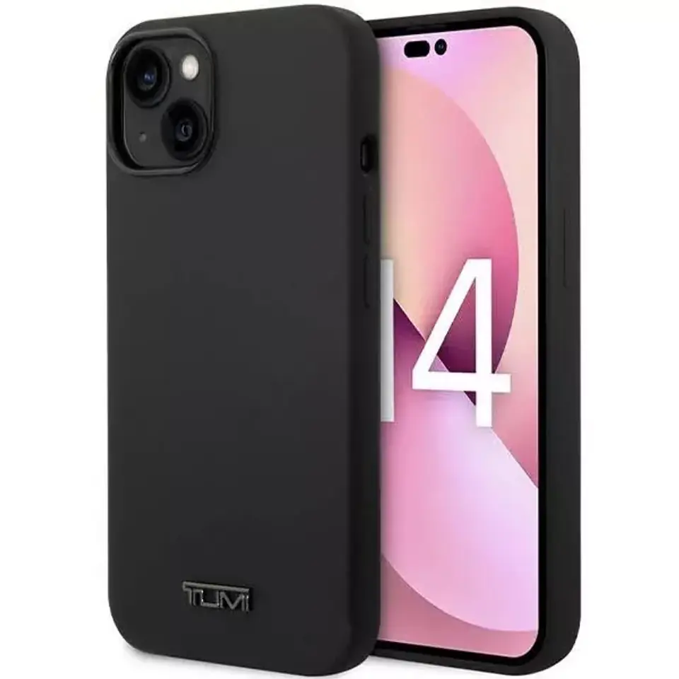 ⁨Etui na telefon Tumi Liquid Silicone hardcase do iPhone 14 czarny/black⁩ w sklepie Wasserman.eu