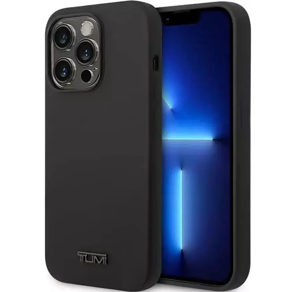 ⁨Etui na telefon Tumi Liquid Silicone hardcase do iPhone 14 Pro czarny/black⁩ w sklepie Wasserman.eu