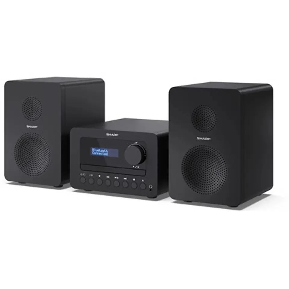 ⁨Sharp XL-B520D(BK) Tokyo Hi-Fi Micro System 2.0, FM/DAB/DAB+/USB, CD, Bluetooth 5.0, Aux-in, Black | Sharp | Tokyo Hi-Fi Micro S⁩ w sklepie Wasserman.eu