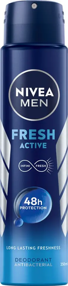 ⁨NIVEA DEO 250ml Spray męski FRESH ACTIVE⁩ w sklepie Wasserman.eu