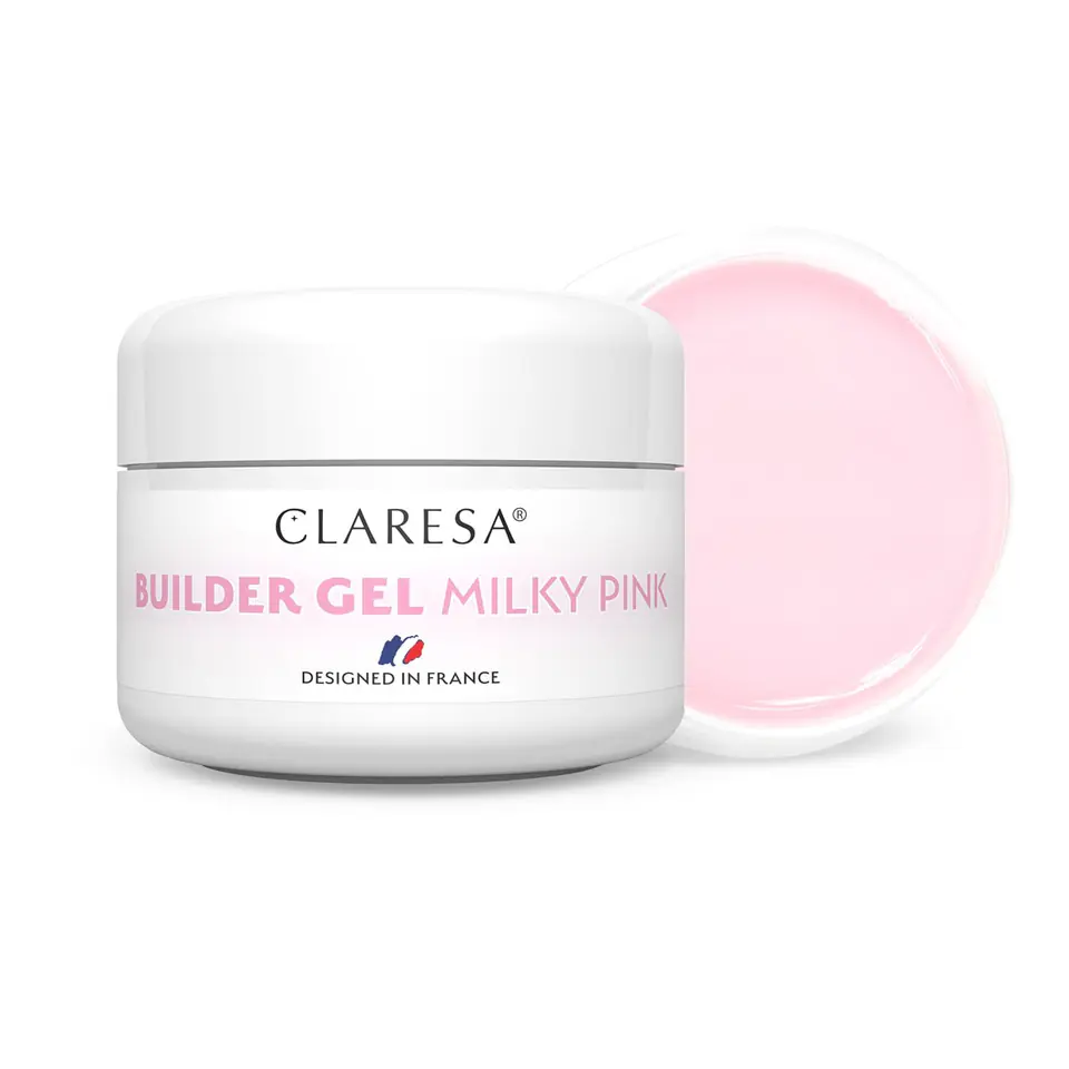 ⁨CLARESA Żel budujący do paznokci Builder - Milky Pink 50g⁩ w sklepie Wasserman.eu