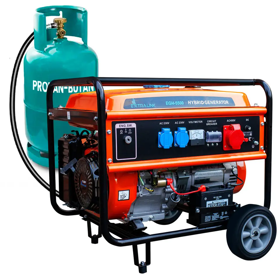 Extralink EGH-5500 | Agregat prądotwórczy | hybrydowy, 5,5kW 3F at Wasserman.eu