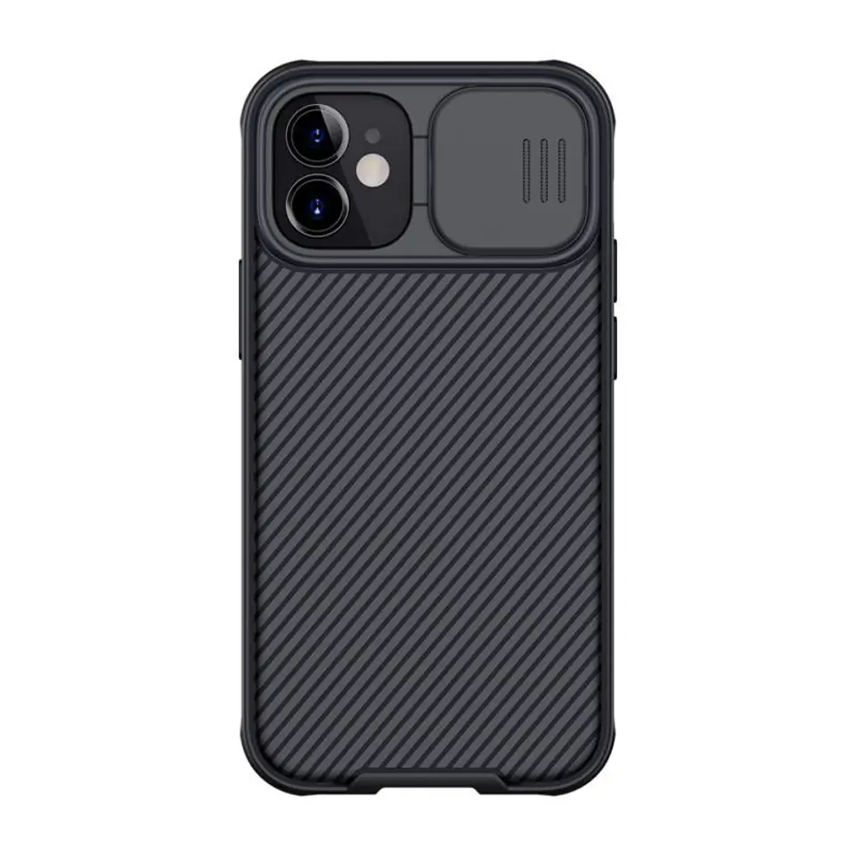 ⁨Etui Nillkin CamShield Pro do iPhone 12 Mini (czarne)⁩ w sklepie Wasserman.eu