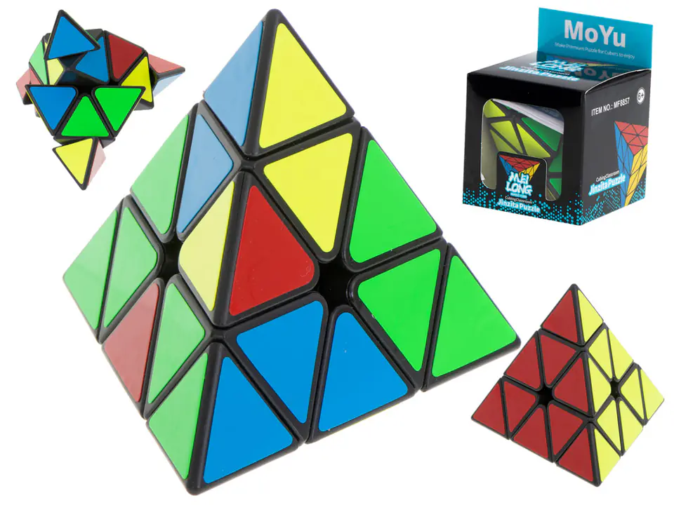 ⁨Gra logiczna Kostka łamigłówka 3x3 Black MoYu⁩ w sklepie Wasserman.eu