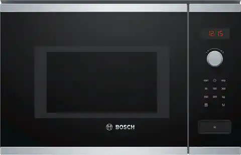 ⁨Bosch Serie 4 BFL553MS0 Mikrowelle Integriert Kombi-Mikrowelle 25 l 900 W Schwarz, Edelstahl⁩ im Wasserman.eu