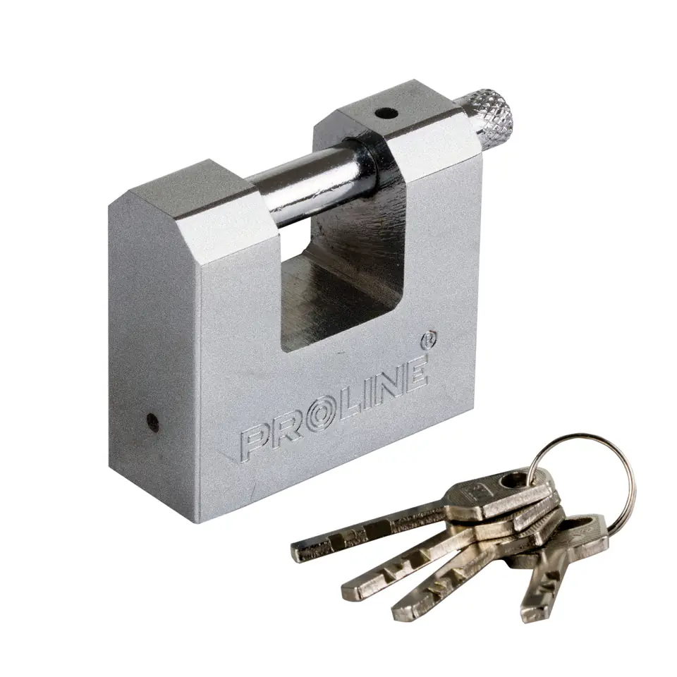 24261 Kłódka 60mm żeliwna trzpień hartowana klucz frezowany, Proline w sklepie Wasserman.eu