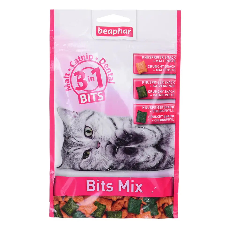 ⁨Beaphar Bits Mix Cat Treats - 150 g⁩ at Wasserman.eu