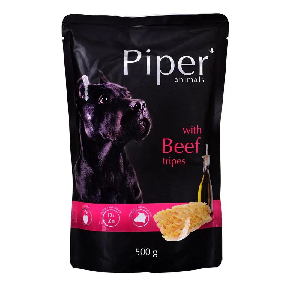 ⁨Dolina Noteci Piper with beef stomachs - Wet dog food 500 g⁩ at Wasserman.eu