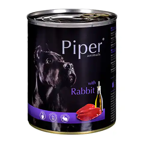 ⁨DOLINA NOTECI Piper Animals z królikiem - mokra karma dla psa - 800g⁩ w sklepie Wasserman.eu