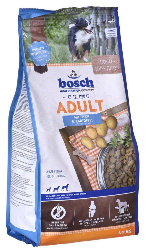 ⁨BOSCH Adult Fish & Potato 1kg⁩ w sklepie Wasserman.eu