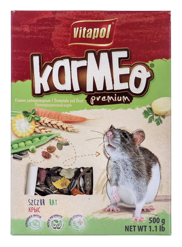 ⁨VITAPOL Karmeo Premium - rat food - 500g⁩ at Wasserman.eu