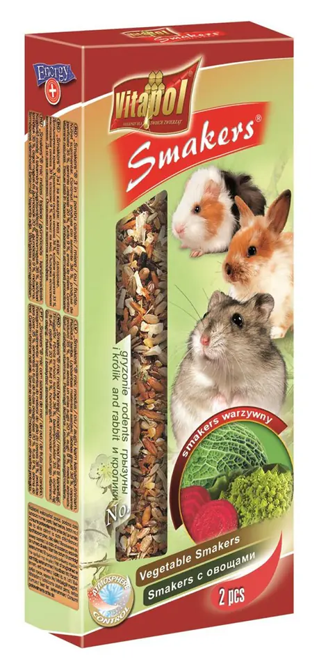 ⁨Vitapol vegetable flasks for rodents - 2 pcs - 90 g⁩ at Wasserman.eu