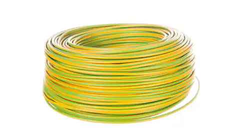 ⁨Installation cable H07V-K 1,5 green-yellow 29130 /100m/⁩ at Wasserman.eu